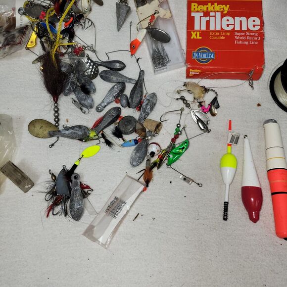 Fishing Line Lures Lot Rubber Worm Bass Trout Bait Outdoor Freshwater Fisherman - Picture 7 of 10